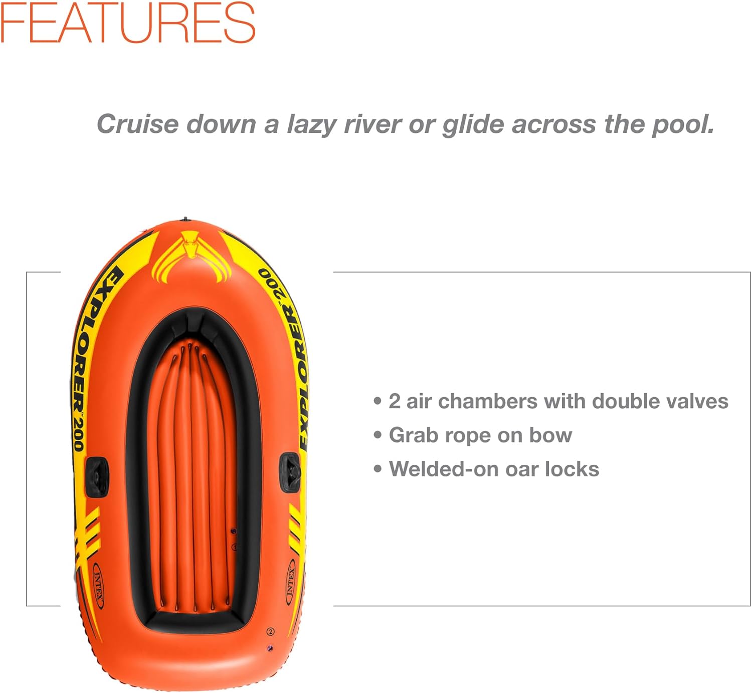 Intex Camac Explorer Boat 200 185X94X41CM (58330) For Ages 6+ - Al Kabayel Discount CentreIntex Camac Explorer Boat 200 185X94X41CM (58330) For Ages 6+Pools & waterplay toysINTEXAl Kabayel Discount Centre