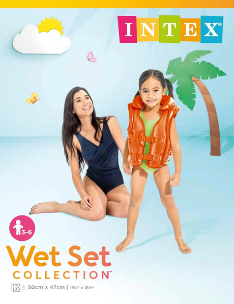Intex Deluxe Swimming Pool Vest - 58671 - (50X47CM)Ages 3+6 - Orange - Al Kabayel Discount CentreIntex Deluxe Swimming Pool Vest - 58671 - (50X47CM)Ages 3+6 - OrangePools & waterplay toysINTEXAl Kabayel Discount Centre