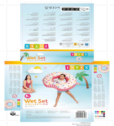 Intex Donut Inflatable Swimming Tube - (107CM)Ages 9+ - Al Kabayel Discount CentreIntex Donut Inflatable Swimming Tube - (107CM)Ages 9+Pools & waterplay toysINTEXAl Kabayel Discount Centre