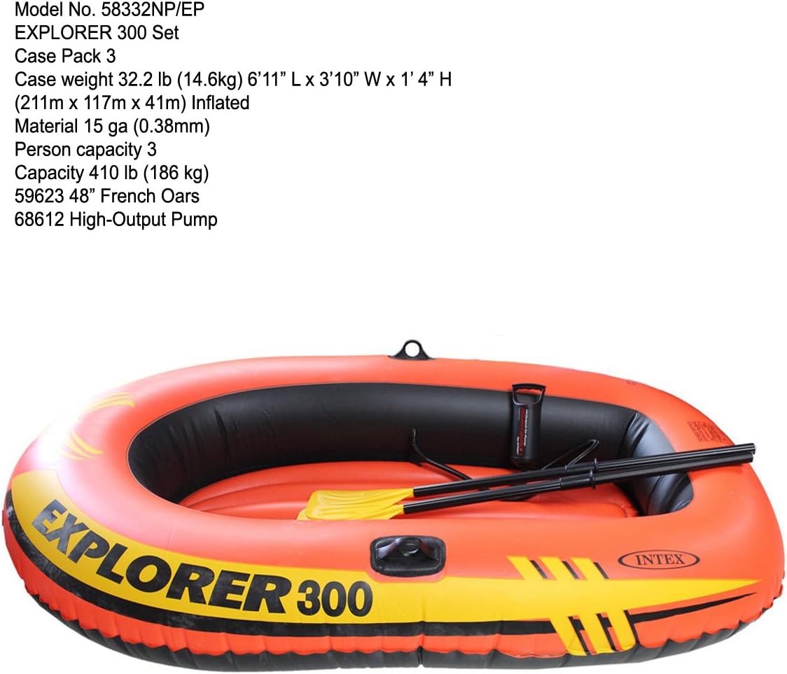 Intex Explorer Inflatable Boat Series: Dual Air Chambers – Welded Oar Locks – Grab Handles – Bow Rope – Sporty Design - 211X117X41CM - Ages 6+ - Al Kabayel Discount CentreIntex Explorer Inflatable Boat Series: Dual Air Chambers – Welded Oar Locks – Grab Handles – Bow Rope – Sporty Design - 211X117X41CM - Ages 6+Pools & waterplay toysINTEXAl Kabayel Discount Centre