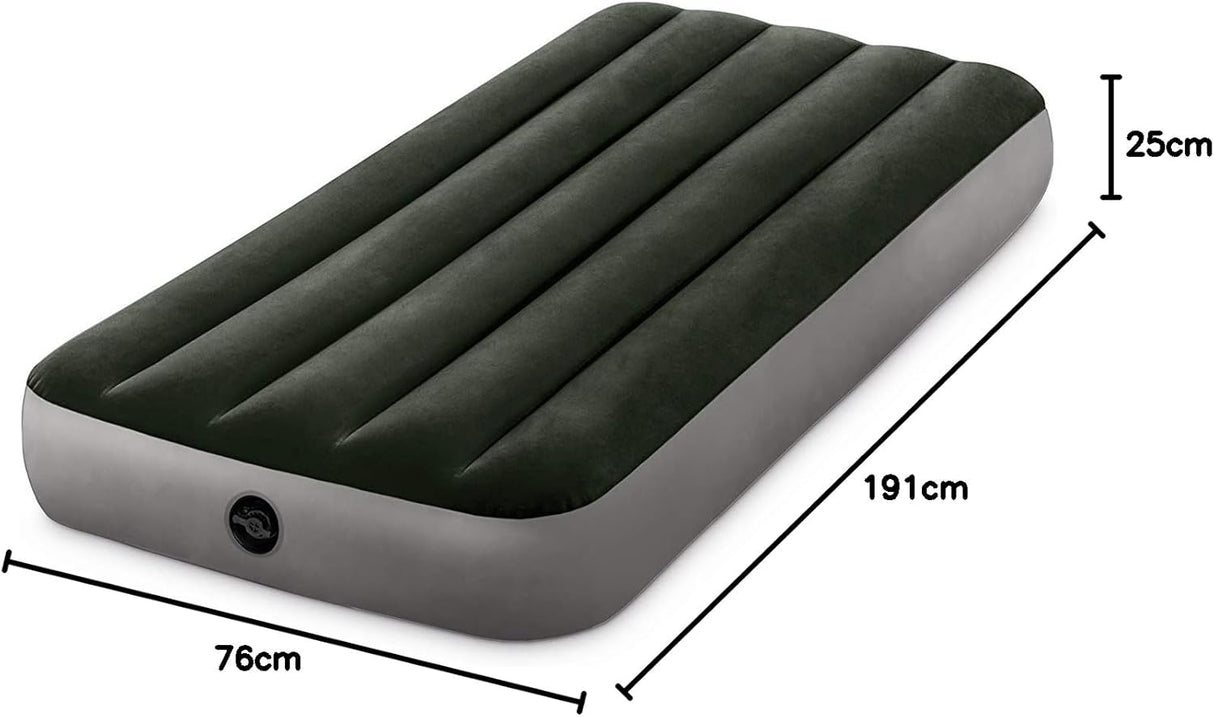 Intex Junior Twin Dura - Beam Prestige Downy Airbed 64106 – Lightweight Inflatable Bed 76x191x25 cm - Al Kabayel Discount CentreIntex Junior Twin Dura - Beam Prestige Downy Airbed 64106 – Lightweight Inflatable Bed 76x191x25 cmBeddingINTEXAl Kabayel Discount Centre