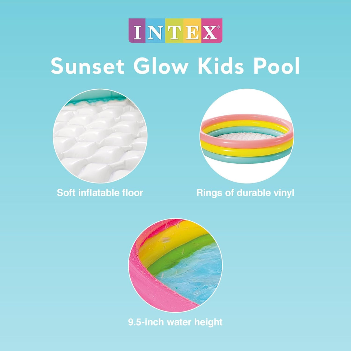 Intex Sunset Glow Inflatable Kids Pool – 147 x 33 cm | Ages 2+ | Multicolor - Al Kabayel Discount CentreIntex Sunset Glow Inflatable Kids Pool – 147 x 33 cm | Ages 2+ | MulticolorPools & waterplay toysINTEXAl Kabayel Discount Centre