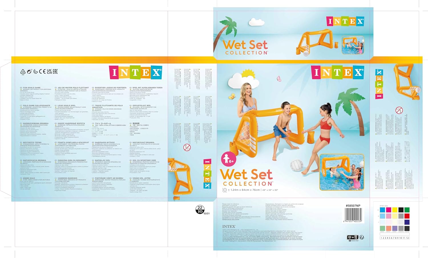 Intex Swimming Pool Fun Goals Game - 58507 - 124X84X76CM - Ages 6+ - Orange&White - Al Kabayel Discount CentreIntex Swimming Pool Fun Goals Game - 58507 - 124X84X76CM - Ages 6+ - Orange&WhitePools & waterplay toysINTEXAl Kabayel Discount Centre