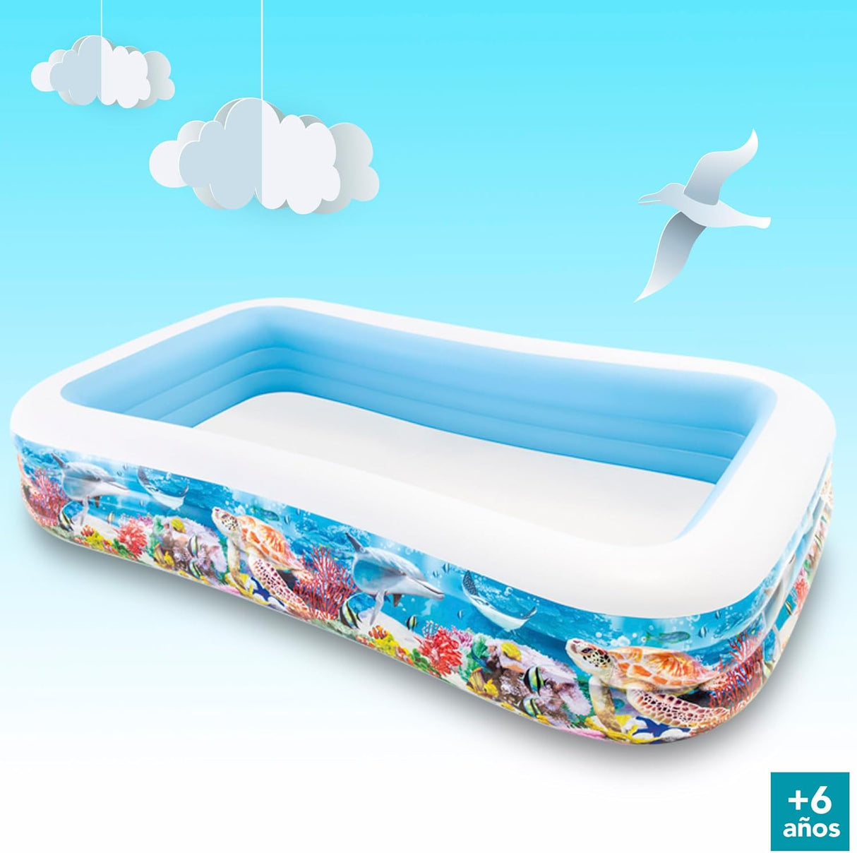 Intex Tropical Reef Inflatable Family Pool – 305 x 183 x 56 cm - Al Kabayel Discount CentreIntex Tropical Reef Inflatable Family Pool – 305 x 183 x 56 cmPools & waterplay toysINTEXAl Kabayel Discount Centre