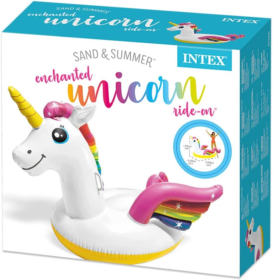 Intex Unicorn Pool Floater, 57561, Multicolor - 102X140X198CM - Ages 3 - Al Kabayel Discount CentreIntex Unicorn Pool Floater, 57561, Multicolor - 102X140X198CM - Ages 3Pools & waterplay toysINTEXAl Kabayel Discount Centre