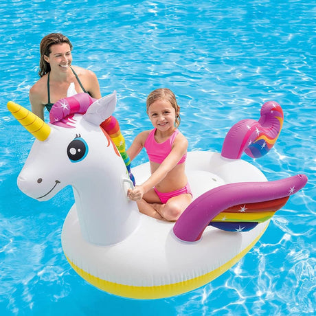 Intex Unicorn Pool Floater, 57561, Multicolor - 102X140X198CM - Ages 3 - Al Kabayel Discount CentreIntex Unicorn Pool Floater, 57561, Multicolor - 102X140X198CM - Ages 3Pools & waterplay toysINTEXAl Kabayel Discount Centre