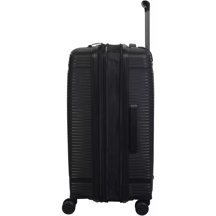 IT Unanimous 21-Inch Polypropylene Hard Case Lightweight Luggage with Expandable Design, 8×360° Spinner Wheels & TSA Lock – Black