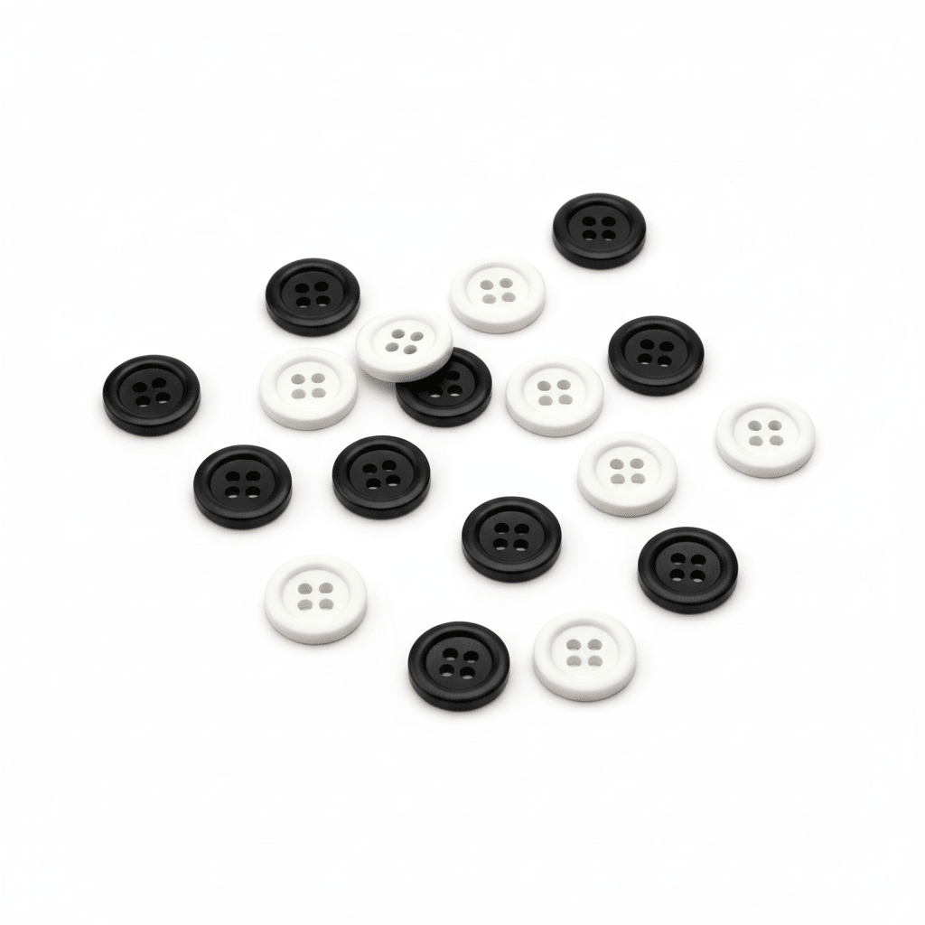 Italo Button Black & White 2cm – Set of 15 Pcs - Al Kabayel Discount CentreItalo Button Black & White 2cm – Set of 15 PcsITALOCraft SuppliesAl Kabayel Discount Centre