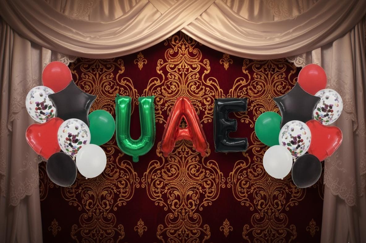 Italo UAE Foil Balloon Set – 19 - Piece Metallic National Day Balloons for Party Decoration - Al Kabayel Discount CentreItalo UAE Foil Balloon Set – 19 - Piece Metallic National Day Balloons for Party DecorationHome Décor AccentsITALOAl Kabayel Discount Centre