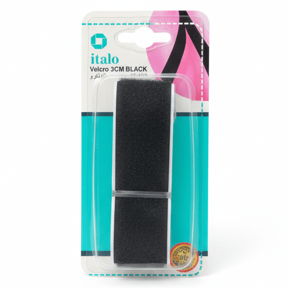 Italo Velcro Hook & Loop Fastener Tape 3CM Black – 1 Pc (IT - 153) - Al Kabayel Discount CentreItalo Velcro Hook & Loop Fastener Tape 3CM Black – 1 Pc (IT - 153)ITALOCraft SuppliesAl Kabayel Discount Centre
