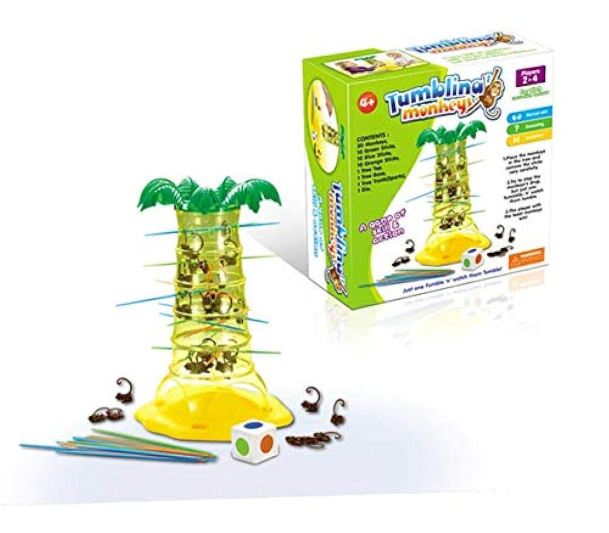 Jawda Tumbling Monkeys Playset, a Game of Skill & Action - Al Kabayel Discount CentreJawda Tumbling Monkeys Playset, a Game of Skill & ActionBoard GamesJAWDAAl Kabayel Discount Centre