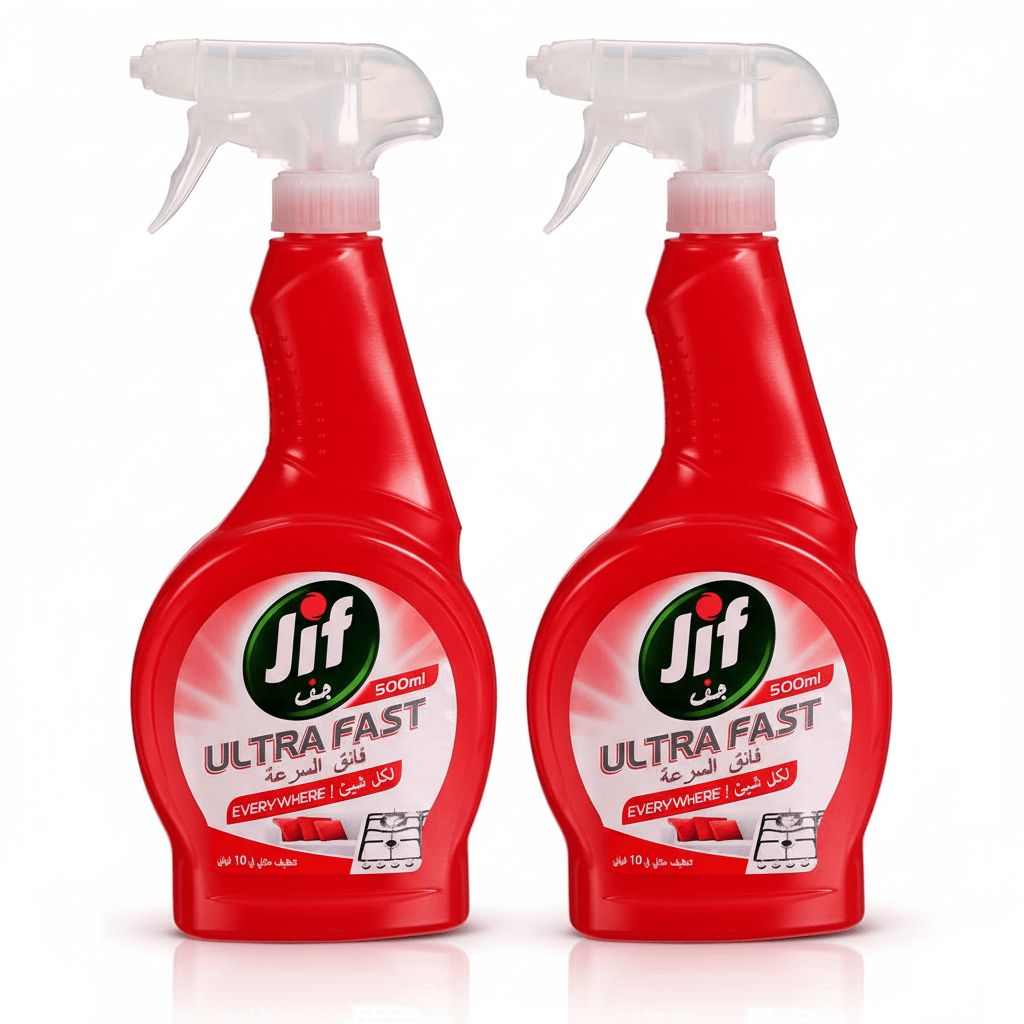 Jif Everywhere Multi - Purpose Spray - 500ml (Pack of 2) - Al Kabayel Discount CentreJif Everywhere Multi - Purpose Spray - 500ml (Pack of 2)Household CleaningJIFAl Kabayel Discount Centre