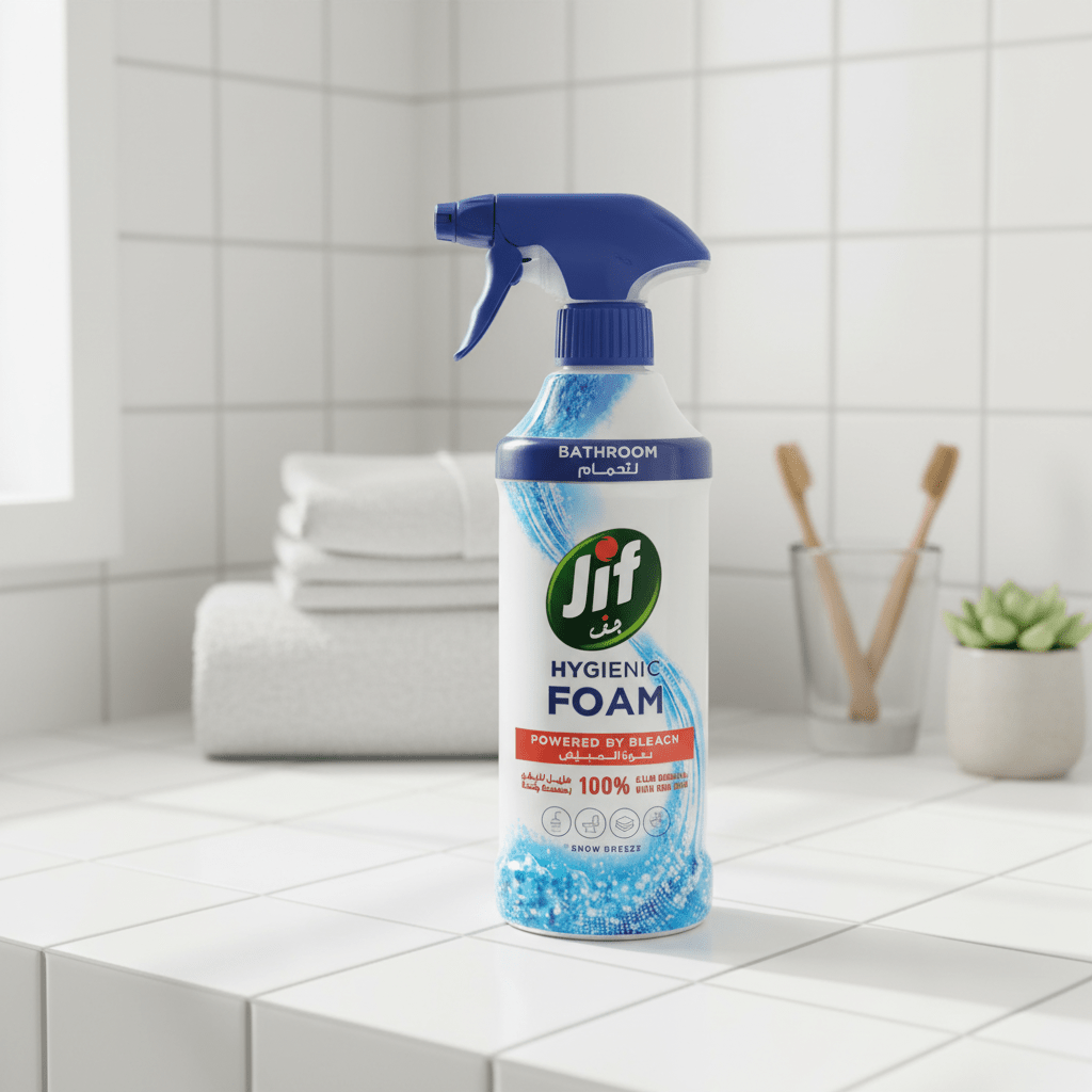 Jif Hygienic Foam Bathroom Cleaner – Snow Breeze - 450ml - Al Kabayel Discount CentreJif Hygienic Foam Bathroom Cleaner – Snow Breeze - 450mlHousehold CleaningJIFAl Kabayel Discount Centre