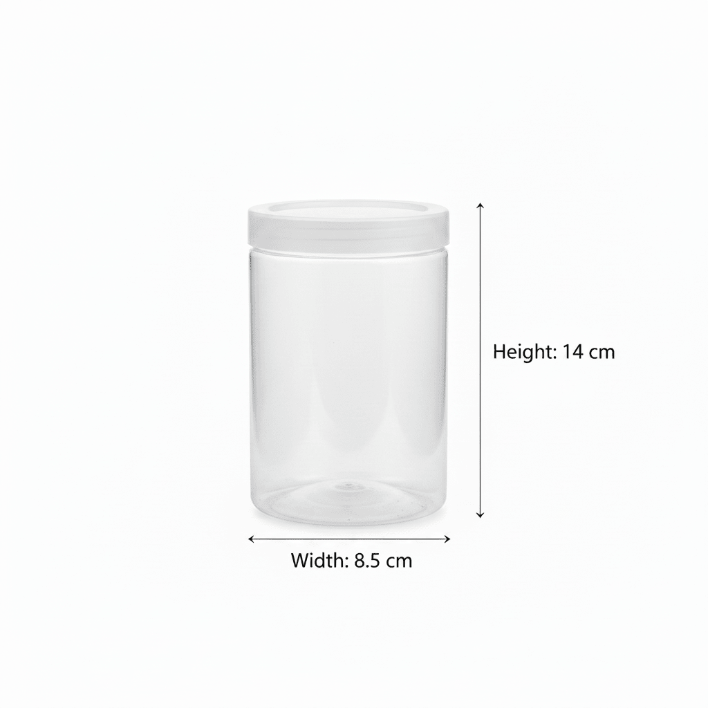 Jiham 3-Piece Clear Plastic Storage Jar Set - 750ml - 8.5 × 14 cm - Al Kabayel Discount CentreJiham 3-Piece Clear Plastic Storage Jar Set - 750ml - 8.5 × 14 cmJars & Food SaversJIHAMAl Kabayel Discount Centre