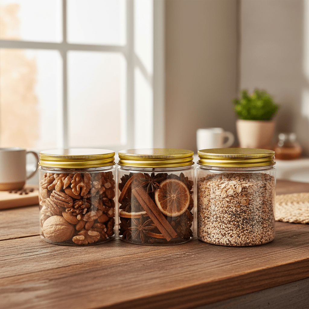 Jiham 3PCS Plastic Storage Jar 500ml - 8.5×8.5cm - Al Kabayel Discount CentreJiham 3PCS Plastic Storage Jar 500ml - 8.5×8.5cmJars & Food SaversJIHAMAl Kabayel Discount Centre