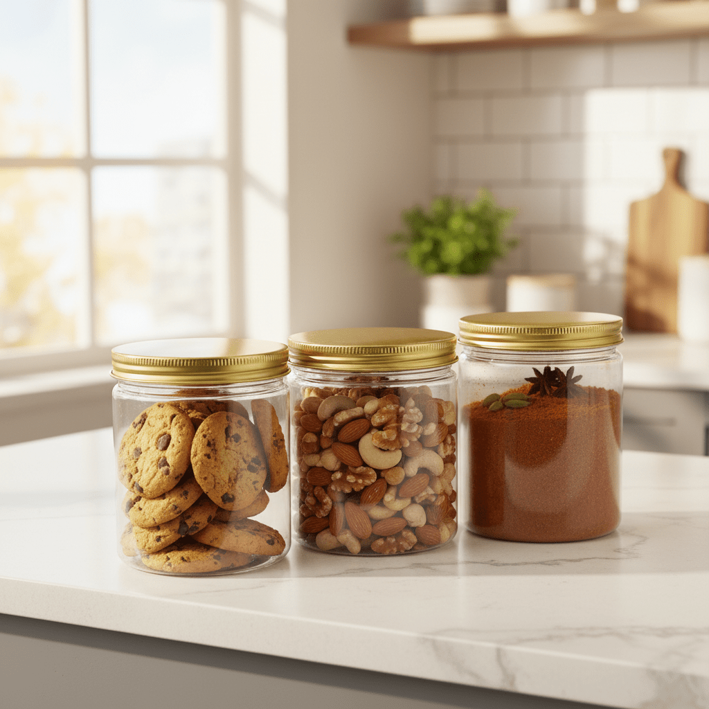 Jiham 3PCS Plastic Storage Jar Set 850ml - 10 × 12 cm - Al Kabayel Discount CentreJiham 3PCS Plastic Storage Jar Set 850ml - 10 × 12 cmJars & Food SaversJIHAMAl Kabayel Discount Centre