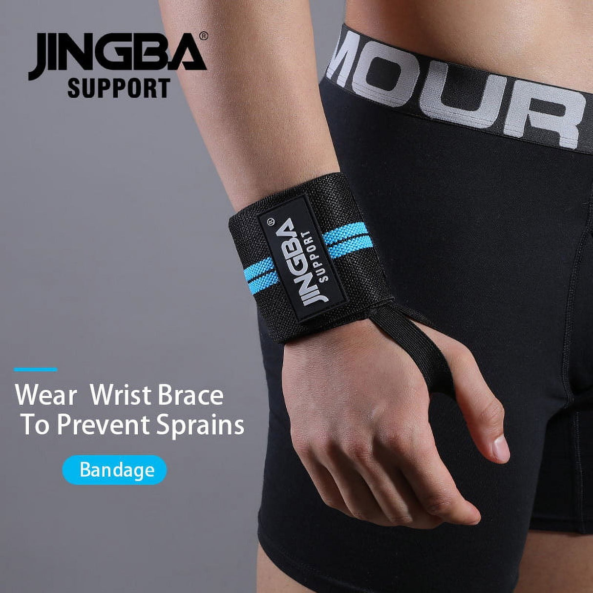 Jingba Wrist Support Brace JB-4235B – Black/Blue