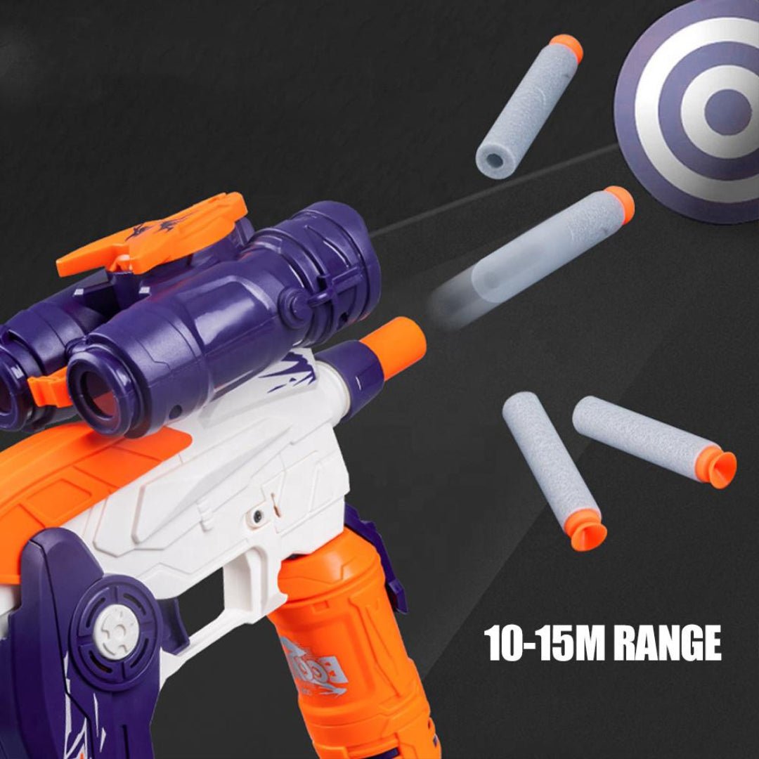 JOODI 3 - in - 1 Adventure Gun, 2 - Type Bullets and 2 - Transmitter, Multicolour - Al Kabayel Discount CentreJOODI 3 - in - 1 Adventure Gun, 2 - Type Bullets and 2 - Transmitter, MulticolourFigures & plush toysJOODIAl Kabayel Discount Centre