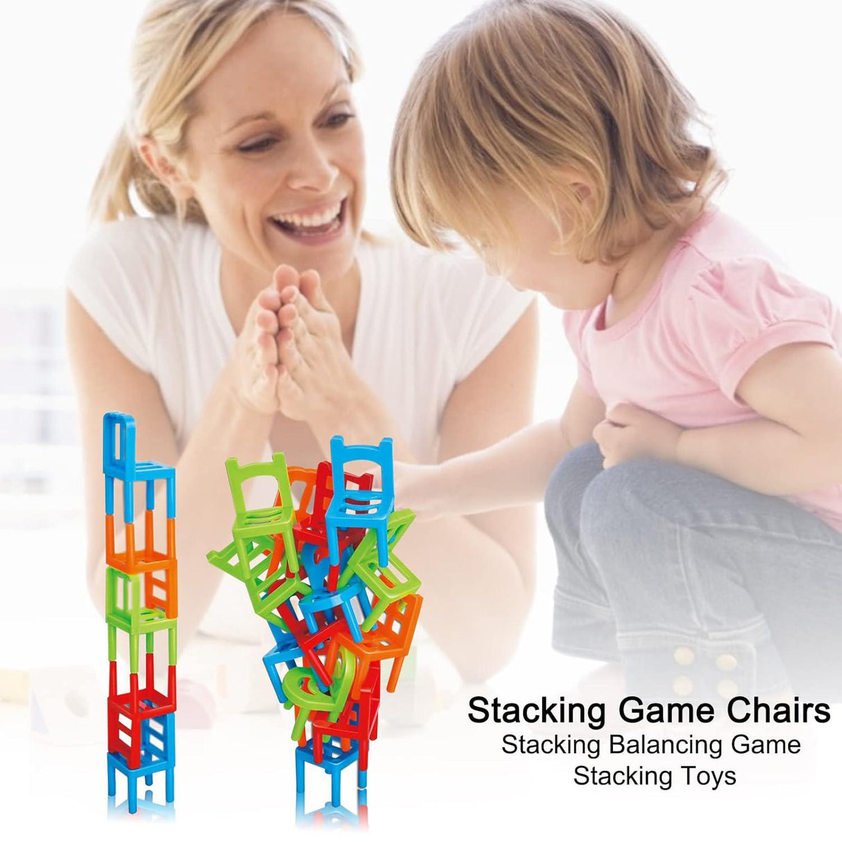 Joodi Balance Chairs Playset, 24pcs Chairs, Multicolor - Al Kabayel Discount CentreJoodi Balance Chairs Playset, 24pcs Chairs, MulticolorBaby & toddler toysJOODIAl Kabayel Discount Centre