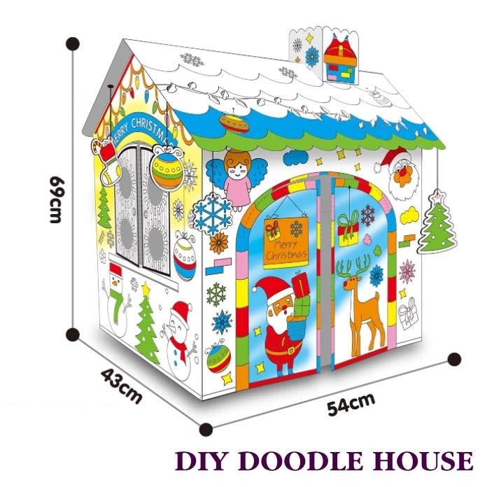 Joodi DIY Big House Doodle, Creative Baby House Painting Set, 54cm*43cm*69cm - Al Kabayel Discount CentreJoodi DIY Big House Doodle, Creative Baby House Painting Set, 54cm*43cm*69cmEducational ToysJOODIAl Kabayel Discount Centre