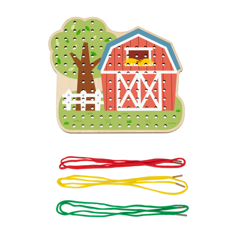 Joodi Farm 23pcs Wooden Threading Game Set, Multicolor - Al Kabayel Discount CentreJoodi Farm 23pcs Wooden Threading Game Set, MulticolorEducational ToysJOODIAl Kabayel Discount Centre