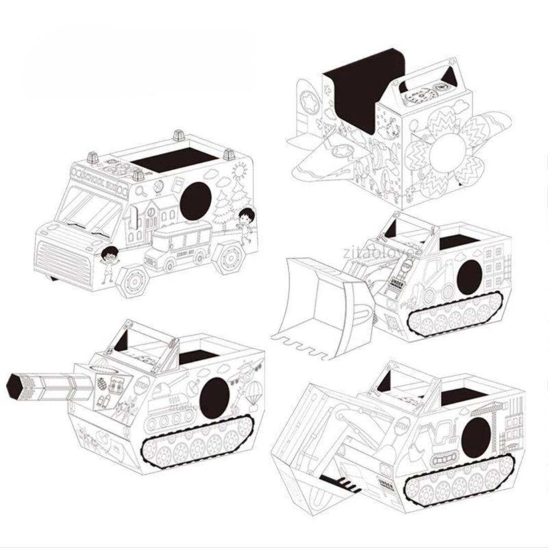 Joodi Graffiti Transport Cardboard Cosplay DIY Set, Role Playing, Develop Intelligence - Al Kabayel Discount CentreJoodi Graffiti Transport Cardboard Cosplay DIY Set, Role Playing, Develop IntelligenceEducational ToysJOODIAl Kabayel Discount Centre