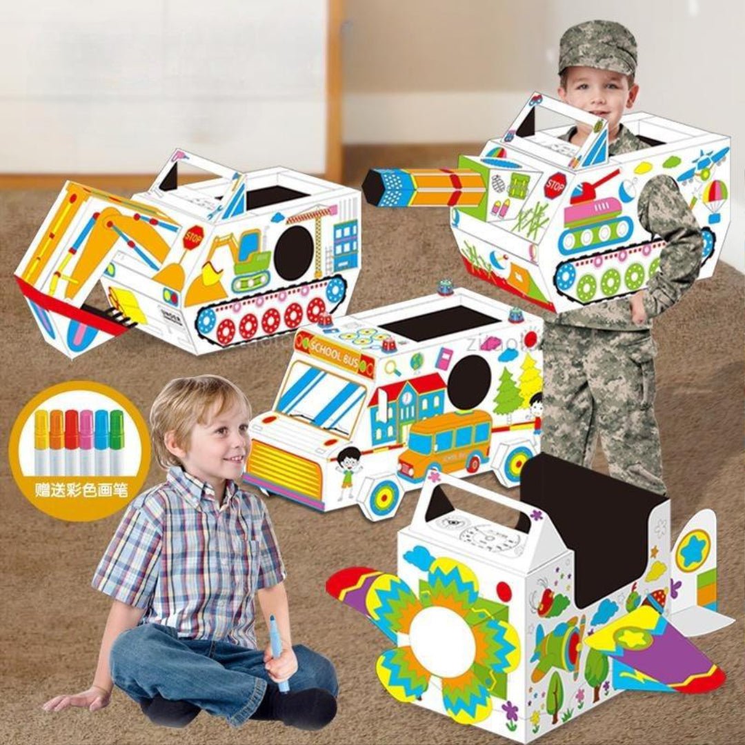 Joodi Graffiti Transport Cardboard Cosplay DIY Set, Role Playing, Develop Intelligence - Al Kabayel Discount CentreJoodi Graffiti Transport Cardboard Cosplay DIY Set, Role Playing, Develop IntelligenceEducational ToysJOODIAl Kabayel Discount Centre