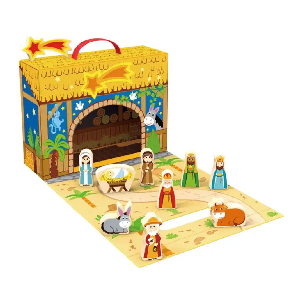 Joodi Merry Christmas 25pcs Wooden Village Set, Nativity Scene Play Box - Al Kabayel Discount CentreJoodi Merry Christmas 25pcs Wooden Village Set, Nativity Scene Play BoxBuilding ToysJOODIAl Kabayel Discount Centre