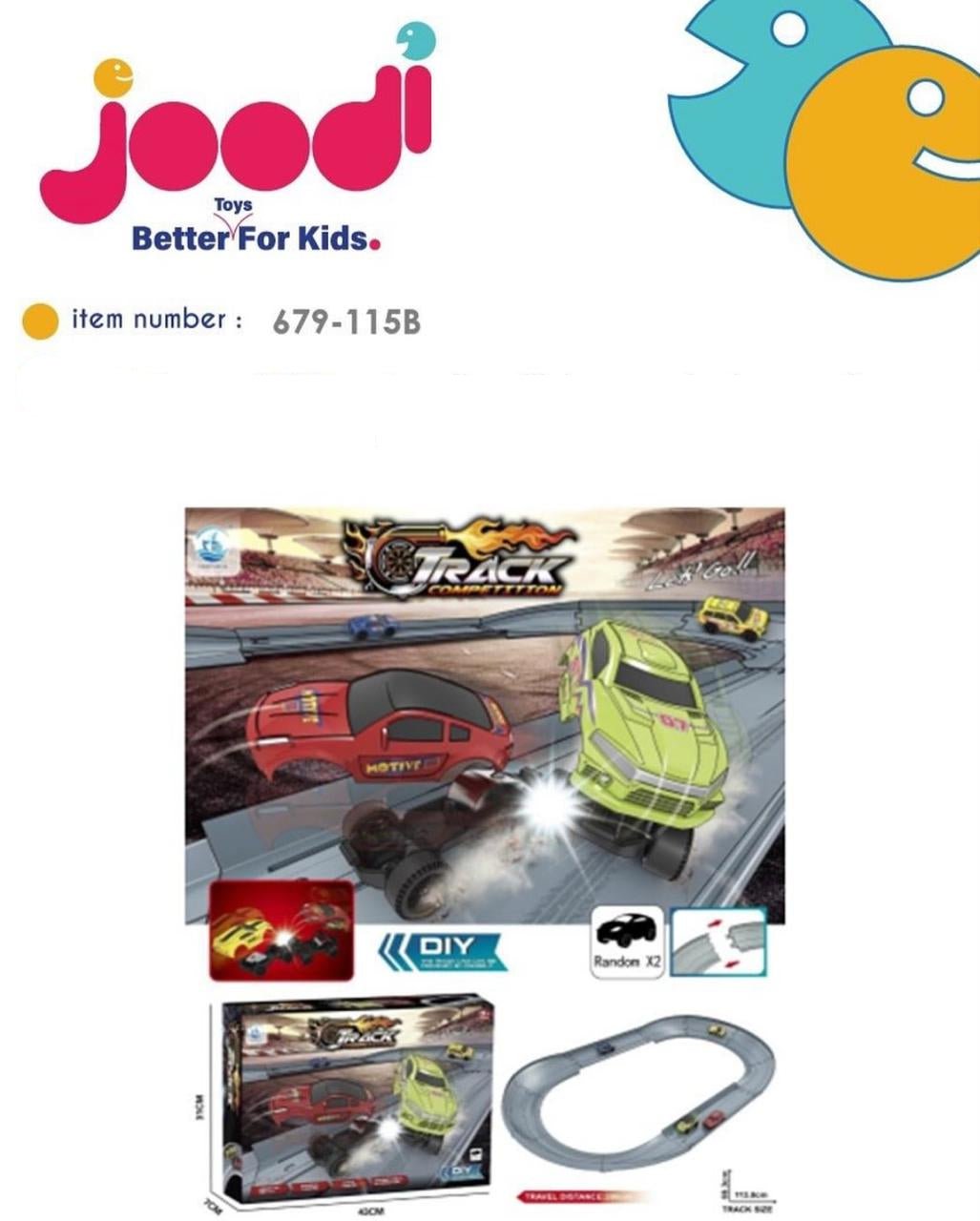 Joodi Track Competition Playset, DIY Track Design, Improve Thinking and Hands - On Ability - Al Kabayel Discount CentreJoodi Track Competition Playset, DIY Track Design, Improve Thinking and Hands - On AbilityBuilding ToysJOODIAl Kabayel Discount Centre