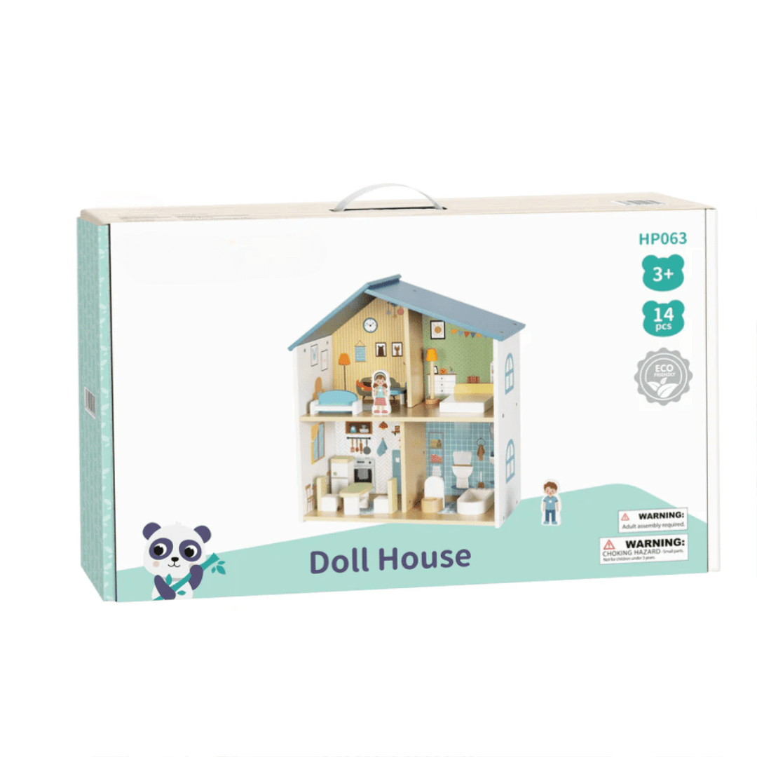 Joodi Wooden 14pcs Doll House Playset - Al Kabayel Discount CentreJoodi Wooden 14pcs Doll House PlaysetPretend PlayJOODIAl Kabayel Discount Centre
