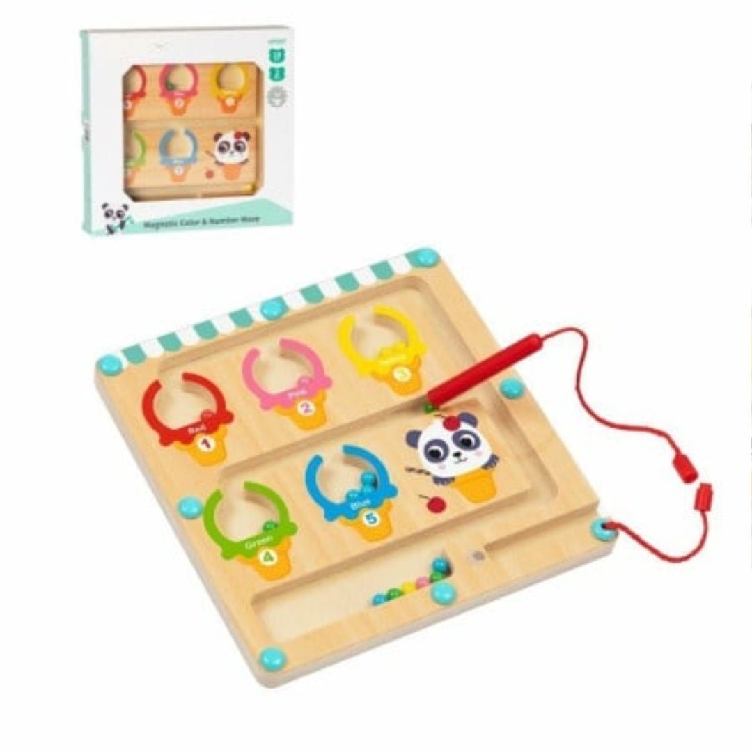 Joodi Wooden 2pc Magnetic Color & Number Maze Game Set - Al Kabayel Discount CentreJoodi Wooden 2pc Magnetic Color & Number Maze Game SetBoard GamesJOODIAl Kabayel Discount Centre