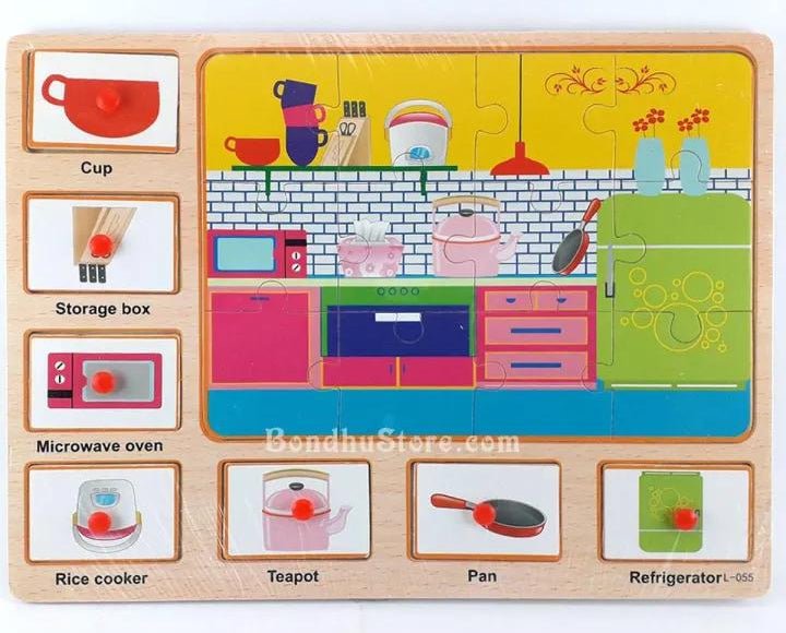 Joodi Wooden Kitchen Puzzle Set, Multicolor - Al Kabayel Discount CentreJoodi Wooden Kitchen Puzzle Set, MulticolorEducational ToysJOODIAl Kabayel Discount Centre