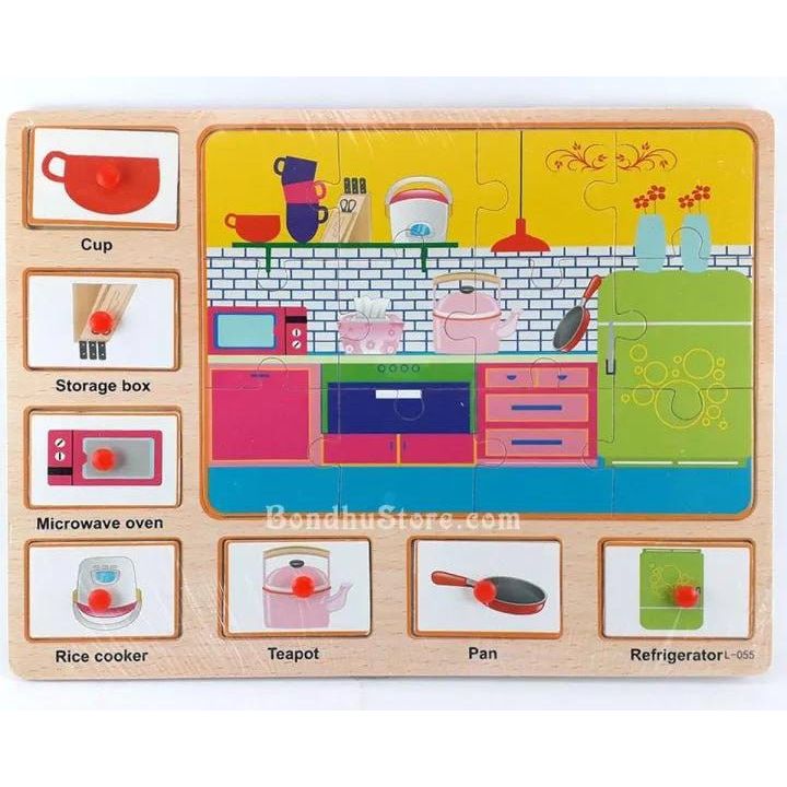 Joodi Wooden Kitchen Puzzle Set, Multicolor - Al Kabayel Discount CentreJoodi Wooden Kitchen Puzzle Set, MulticolorEducational ToysJOODIAl Kabayel Discount Centre