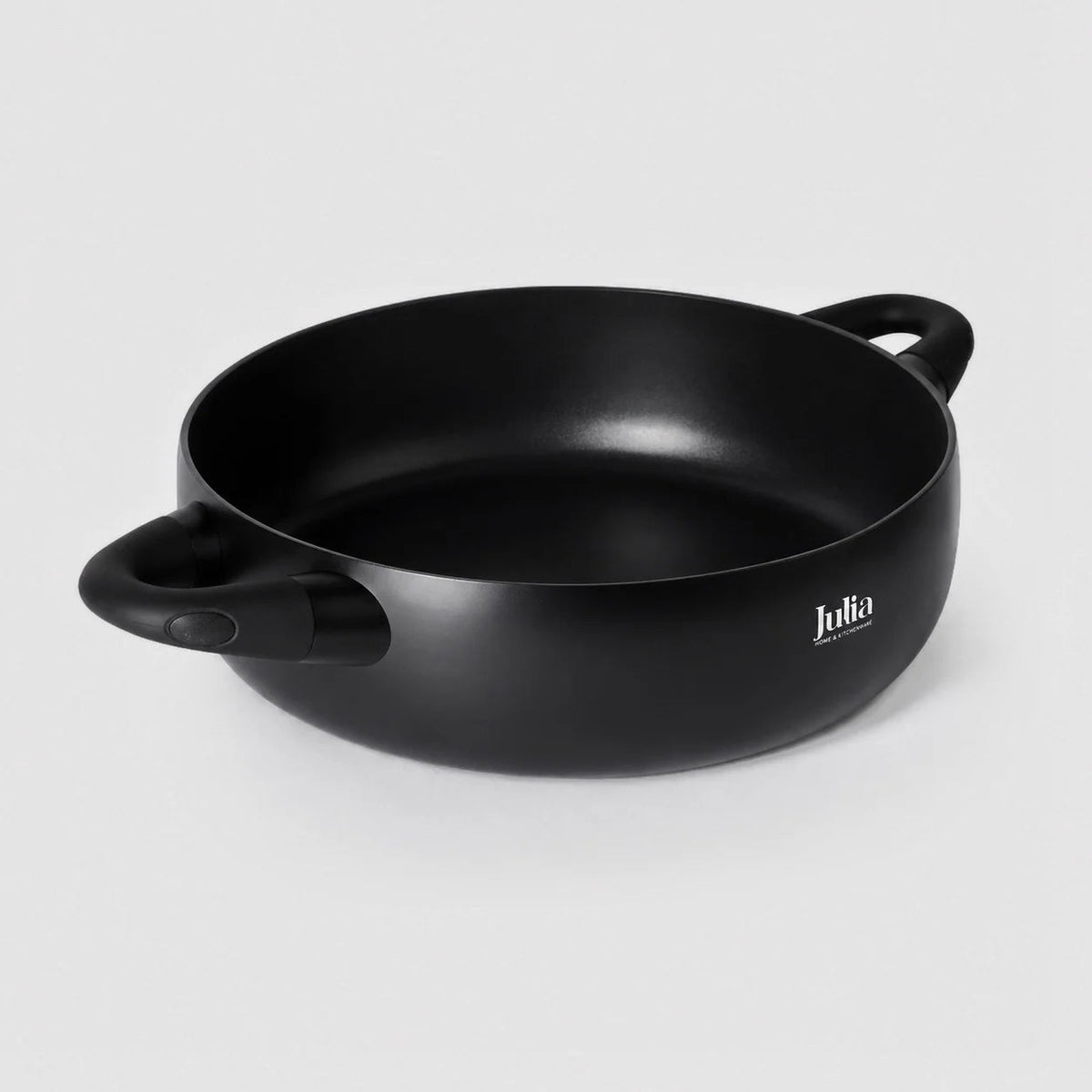 Julia Black Tec Shallow Casserole 28cm with Lid - Black - Titanium Non-Stick - Al Kabayel Discount CentreJulia Black Tec Shallow Casserole 28cm with Lid - Black - Titanium Non-StickCasserolesJULIAAl Kabayel Discount Centre