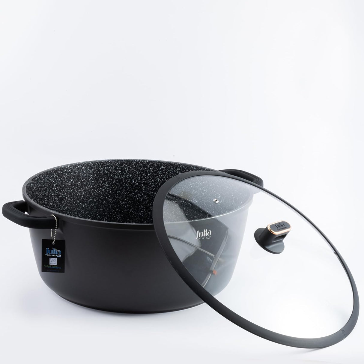 Julia Elite - Pro Plus Casserole With Lid 40cm - Black - Al Kabayel Discount CentreJulia Elite - Pro Plus Casserole With Lid 40cm - BlackCasserolesJULIAAl Kabayel Discount Centre