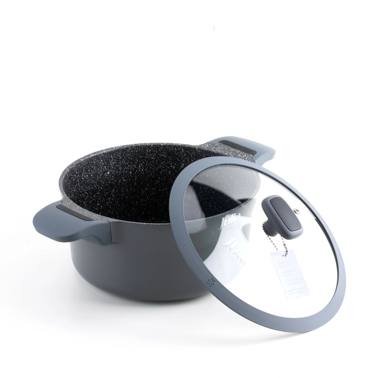 Julia Non - Stick Casserole With Lid 20cm - Gray - Al Kabayel Discount CentreJulia Non - Stick Casserole With Lid 20cm - GrayCasserolesJULIAAl Kabayel Discount Centre