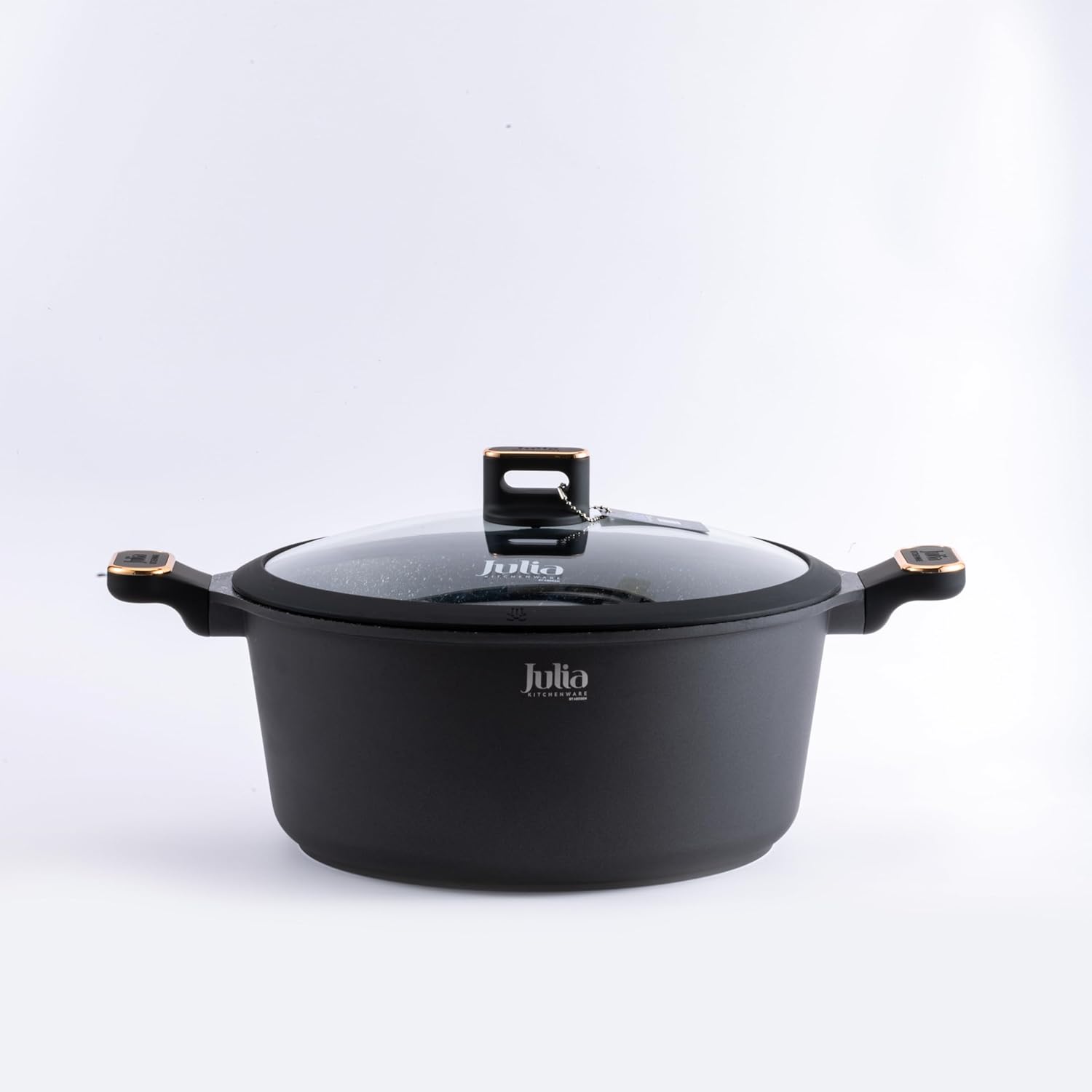 Julia Non - Stick Casserole With Lid 28cm - Black - Al Kabayel Discount CentreJulia Non - Stick Casserole With Lid 28cm - BlackCasserolesJULIAAl Kabayel Discount Centre