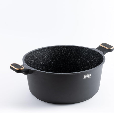 Julia Non - Stick Casserole With Lid 28cm - Black - Al Kabayel Discount CentreJulia Non - Stick Casserole With Lid 28cm - BlackCasserolesJULIAAl Kabayel Discount Centre