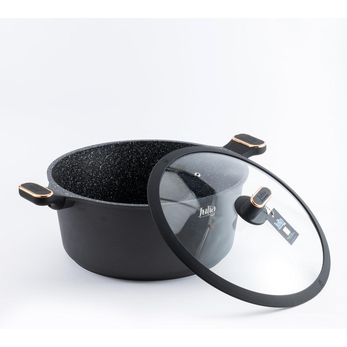 Julia Non - Stick Casserole With Lid 28cm - Black - Al Kabayel Discount CentreJulia Non - Stick Casserole With Lid 28cm - BlackCasserolesJULIAAl Kabayel Discount Centre