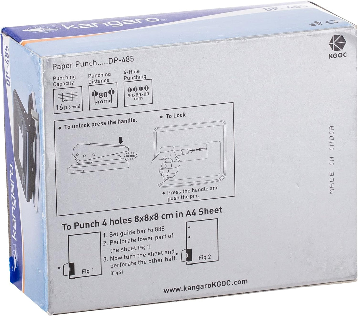 Kangaro DP - 485 2 - Hole 16 Sheet Paper Punch ‎Plastic Metal - Al Kabayel Discount CentreKangaro DP - 485 2 - Hole 16 Sheet Paper Punch ‎Plastic MetalPaper Clips, Staples & FastenersKANGAROAl Kabayel Discount Centre