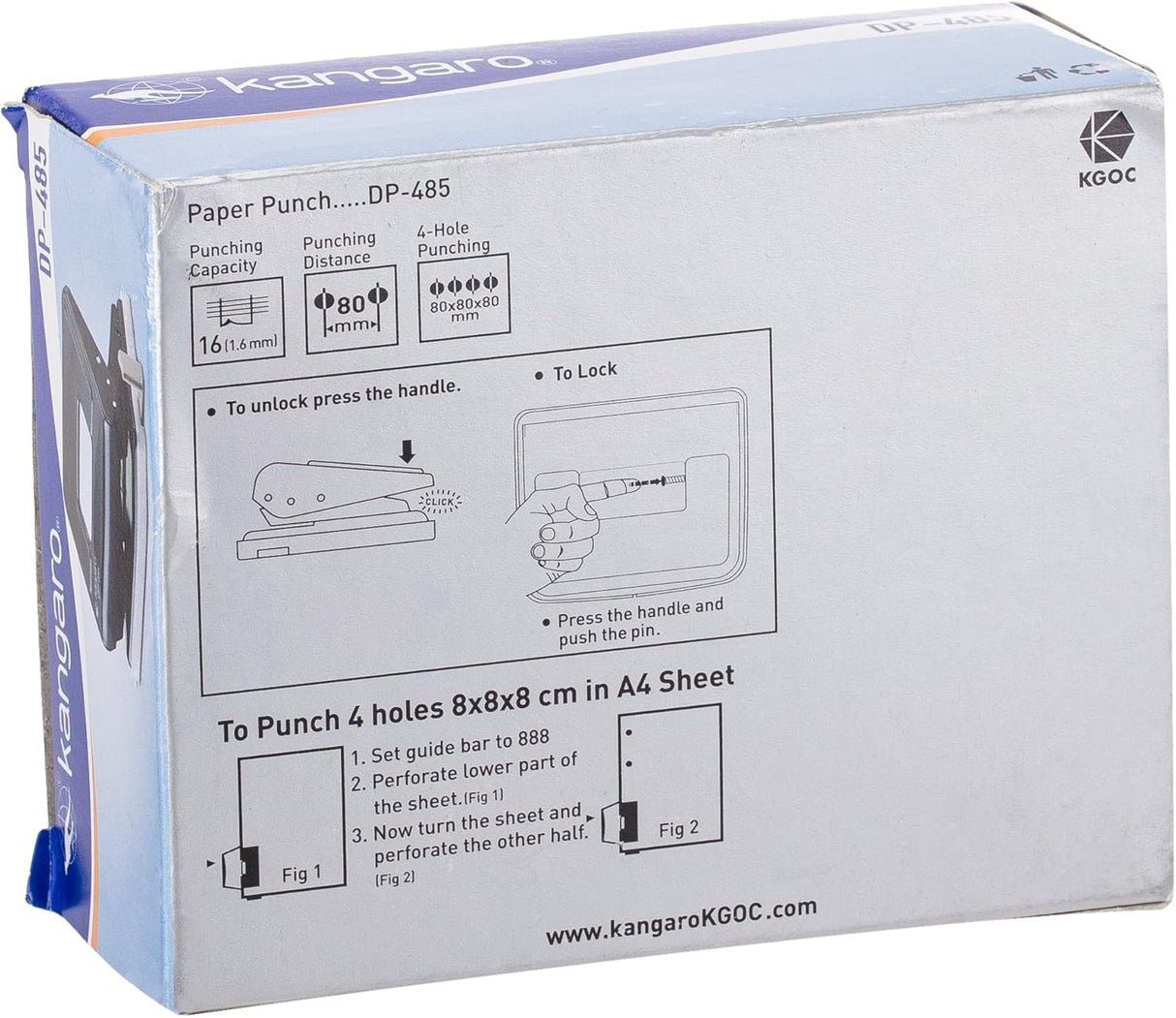Kangaro DP - 485 2 - Hole 16 Sheet Paper Punch ‎Plastic Metal - Al Kabayel Discount CentreKangaro DP - 485 2 - Hole 16 Sheet Paper Punch ‎Plastic MetalPaper Clips, Staples & FastenersKANGAROAl Kabayel Discount Centre