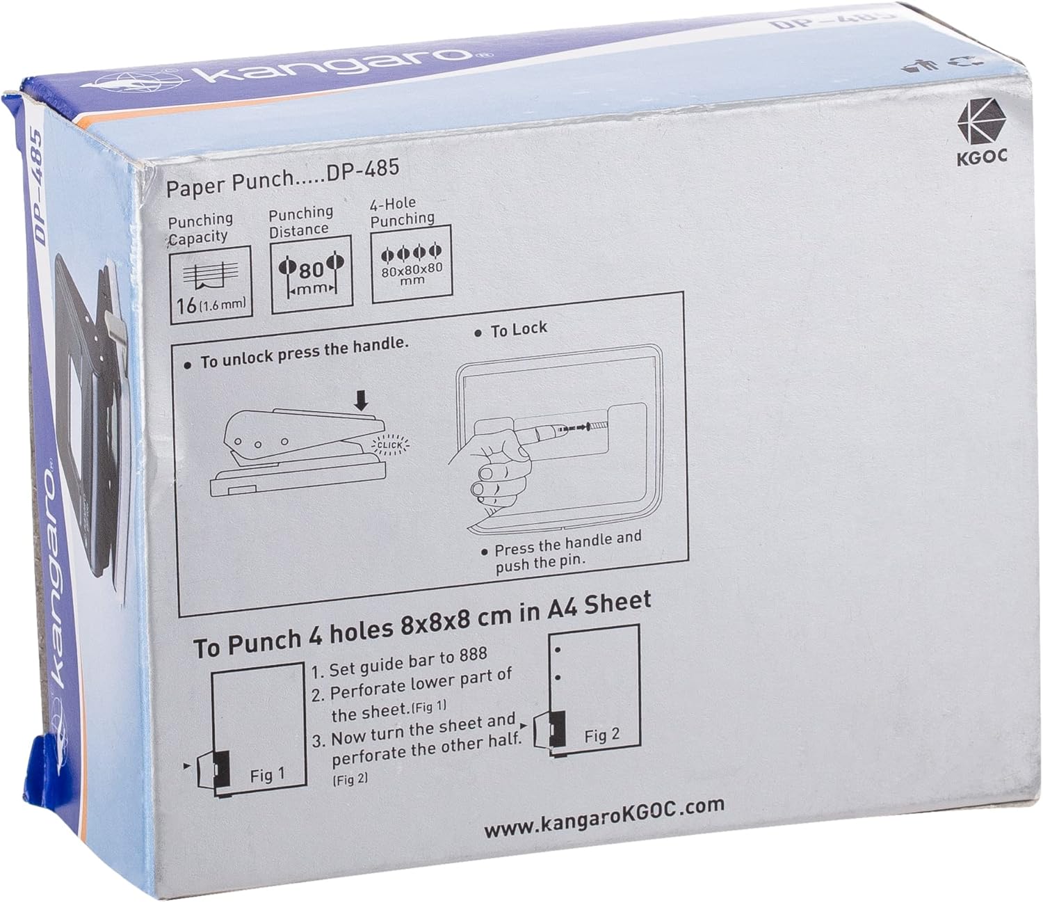 Kangaro DP - 485 2 - Hole 16 Sheet Paper Punch ‎Plastic Metal - Al Kabayel Discount CentreKangaro DP - 485 2 - Hole 16 Sheet Paper Punch ‎Plastic MetalPaper Clips, Staples & FastenersKANGAROAl Kabayel Discount Centre