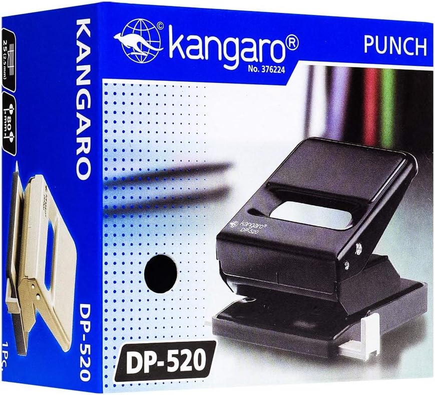 Kangaro DP - 520 2 - Hole 25 Sheet Paper Punch Device ‎Plastic, Metal - Al Kabayel Discount CentreKangaro DP - 520 2 - Hole 25 Sheet Paper Punch Device ‎Plastic, MetalPaper Clips, Staples & FastenersKANGAROAl Kabayel Discount Centre