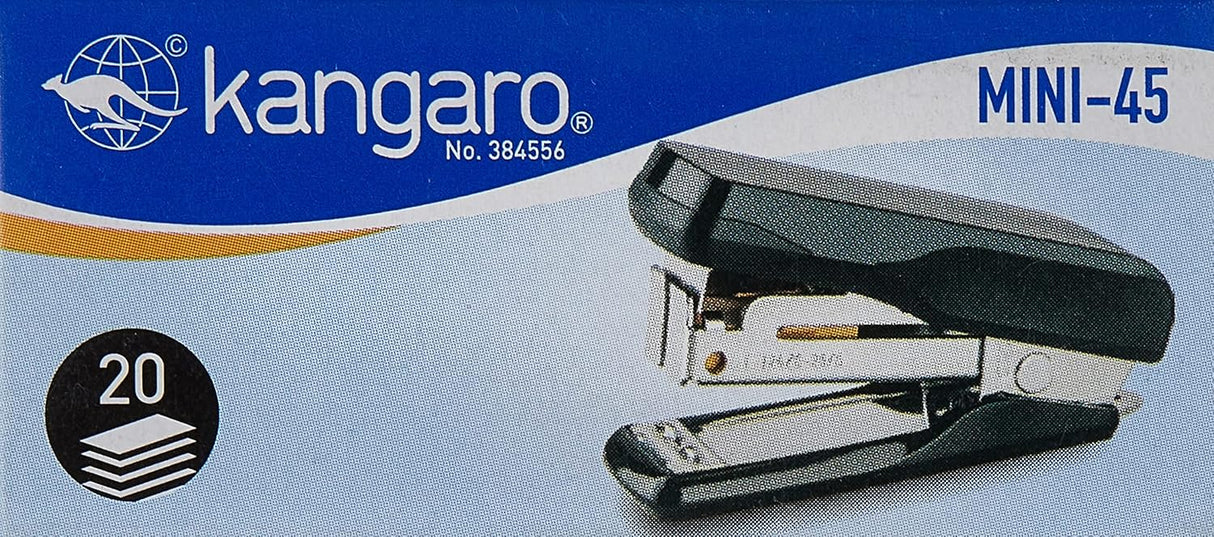 Kangaro Mini - 45 Stapler Capacity 20 Sheets - Al Kabayel Discount CentreKangaro Mini - 45 Stapler Capacity 20 SheetsPaper Clips, Staples & FastenersKANGAROAl Kabayel Discount Centre