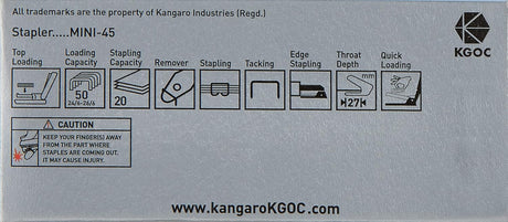 Kangaro Mini - 45 Stapler Capacity 20 Sheets - Al Kabayel Discount CentreKangaro Mini - 45 Stapler Capacity 20 SheetsPaper Clips, Staples & FastenersKANGAROAl Kabayel Discount Centre