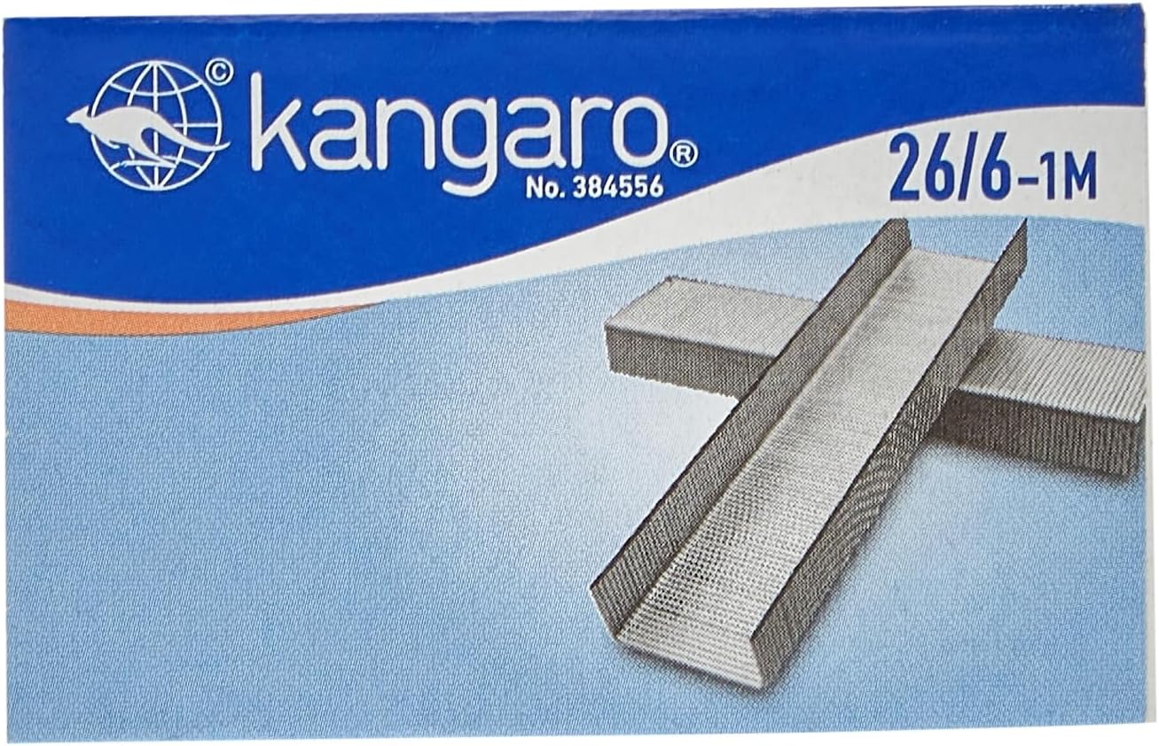 Kangaro Staple Pins 26/6 1000pcs - Al Kabayel Discount CentreKangaro Staple Pins 26/6 1000pcsPaper Clips, Staples & FastenersKANGAROAl Kabayel Discount Centre