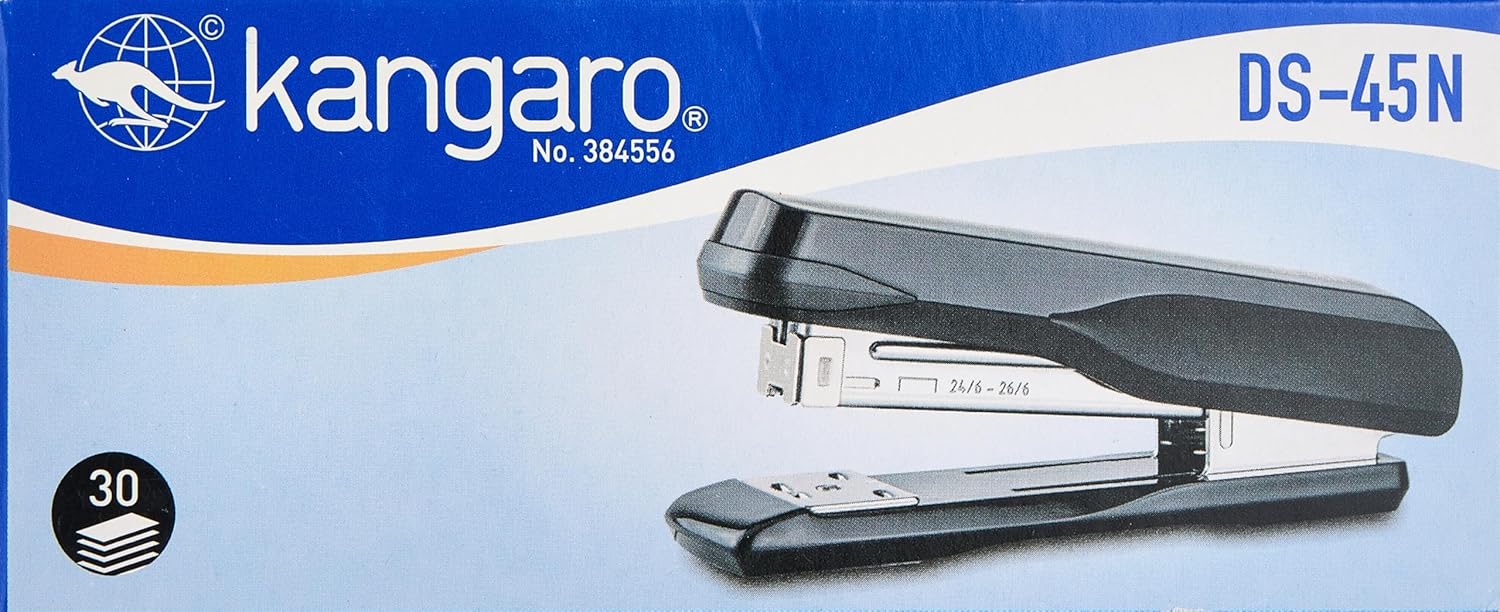 Kangaro Stapler DS45N Plastic Body Capacity 30 Sheets - Black Color - Al Kabayel Discount CentreKangaro Stapler DS45N Plastic Body Capacity 30 Sheets - Black ColorPaper Clips, Staples & FastenersKANGAROAl Kabayel Discount Centre