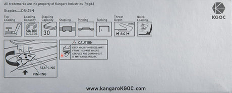 Kangaro Stapler DS45N Plastic Body Capacity 30 Sheets - Black Color - Al Kabayel Discount CentreKangaro Stapler DS45N Plastic Body Capacity 30 Sheets - Black ColorPaper Clips, Staples & FastenersKANGAROAl Kabayel Discount Centre