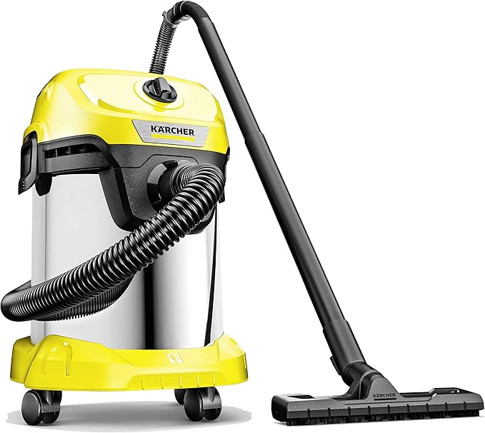 Karcher WD3 S V - 17/4/20 Wet & Dry Vacuum Cleaner, 17 - Liter Container, Multi - Purpose Home Cleaning, Powerful Suction, Versatile Accessories, Yellow - Al Kabayel Discount CentreKarcher WD3 S V - 17/4/20 Wet & Dry Vacuum Cleaner, 17 - Liter Container, Multi - Purpose Home Cleaning, Powerful Suction, Versatile Accessories, YellowVacuum CleanersKARCHERAl Kabayel Discount Centre