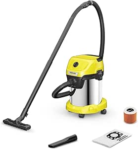 Karcher WD3 S V - 17/4/20 Wet & Dry Vacuum Cleaner, 17 - Liter Container, Multi - Purpose Home Cleaning, Powerful Suction, Versatile Accessories, Yellow - Al Kabayel Discount CentreKarcher WD3 S V - 17/4/20 Wet & Dry Vacuum Cleaner, 17 - Liter Container, Multi - Purpose Home Cleaning, Powerful Suction, Versatile Accessories, YellowVacuum CleanersKARCHERAl Kabayel Discount Centre
